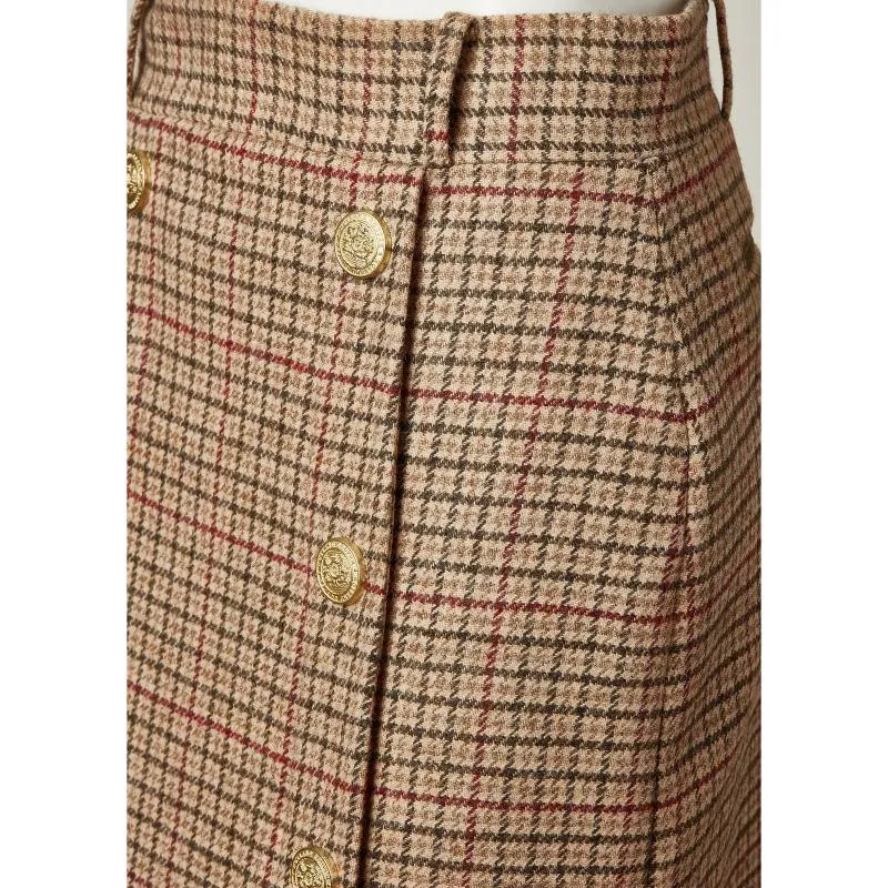 Holland Cooper Knightsbridge Ladies Tweed Skirt - Charlton Tweed