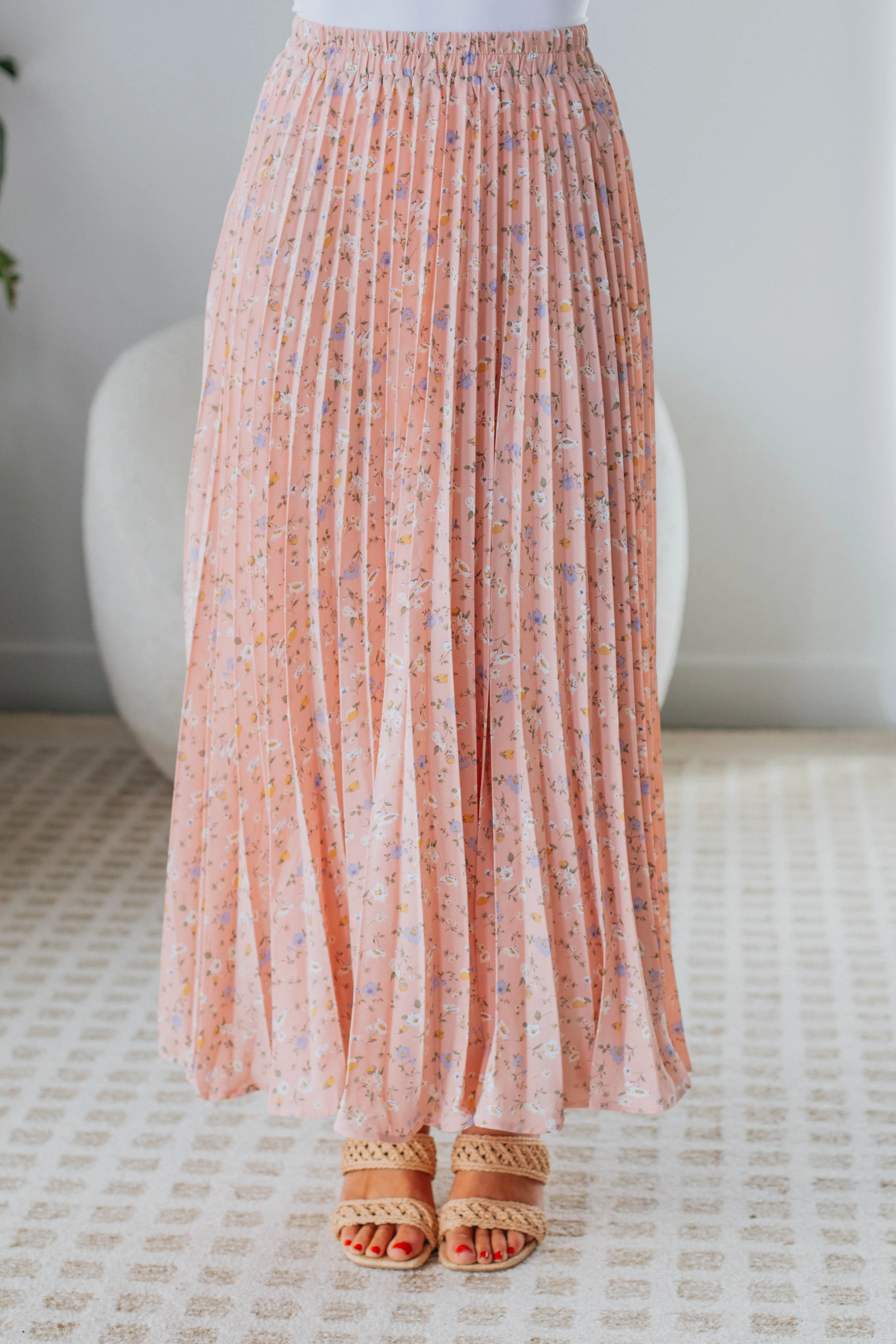 Julia Maxi Skirt - Baby Pink