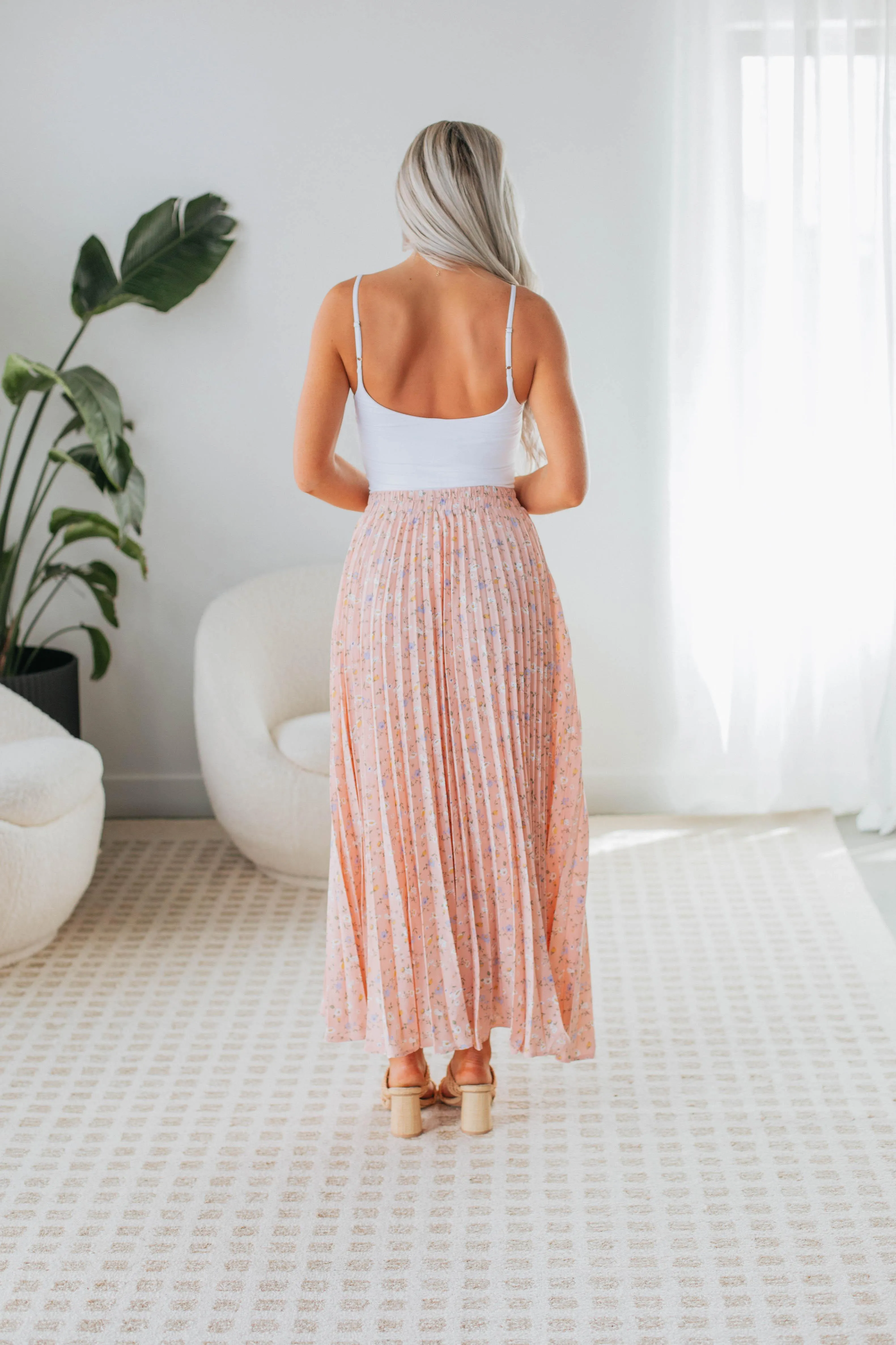 Julia Maxi Skirt - Baby Pink