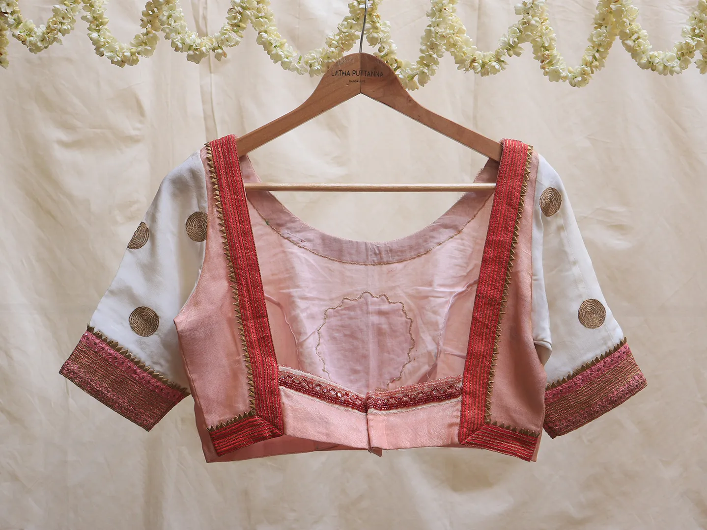 Lamanade pink Hand embroidery blouse