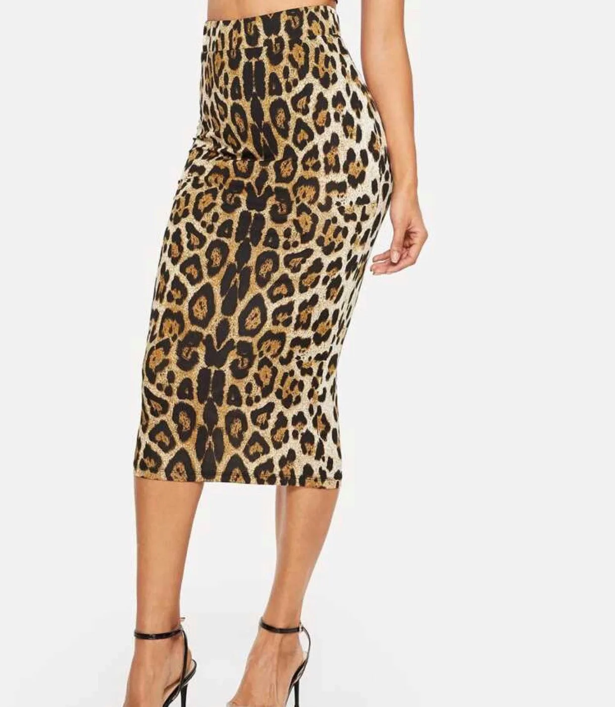 Leopard Pencil Skirt