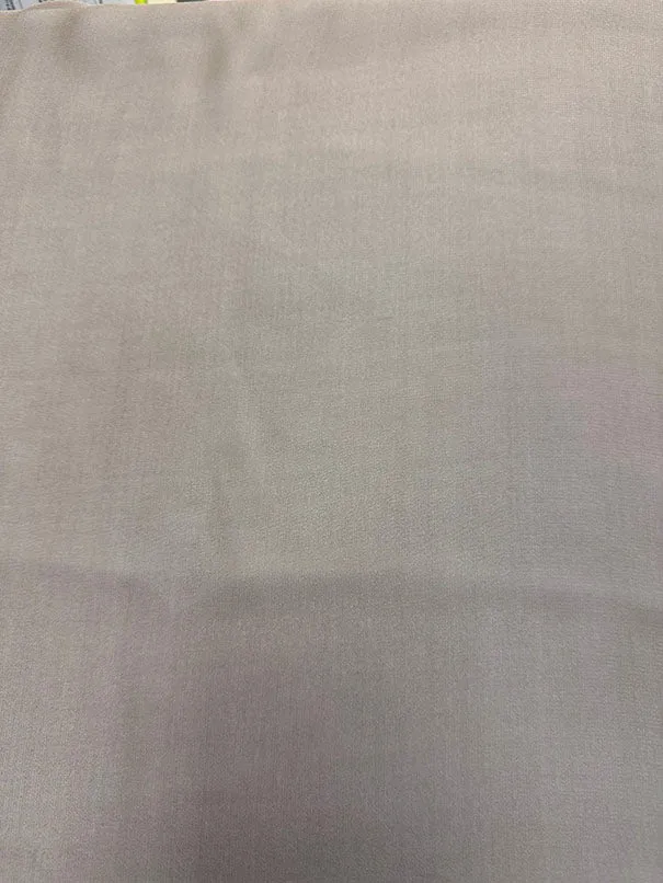 Light Taupe Woven Silk Chiffon Fabric