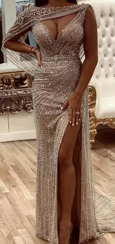 Luxury Sexy Split Evening Dress