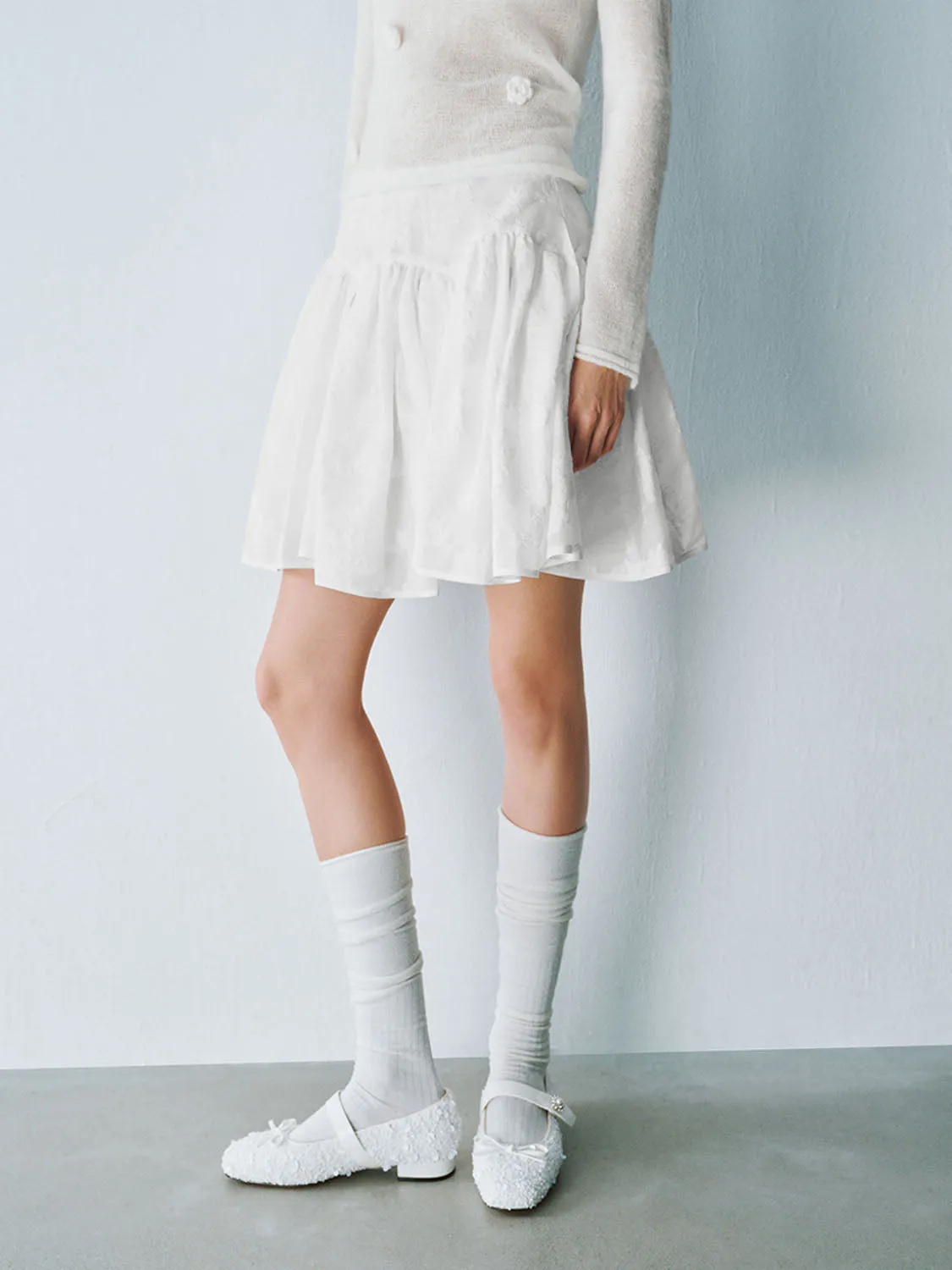 Mini Pleated A-Line Skirts