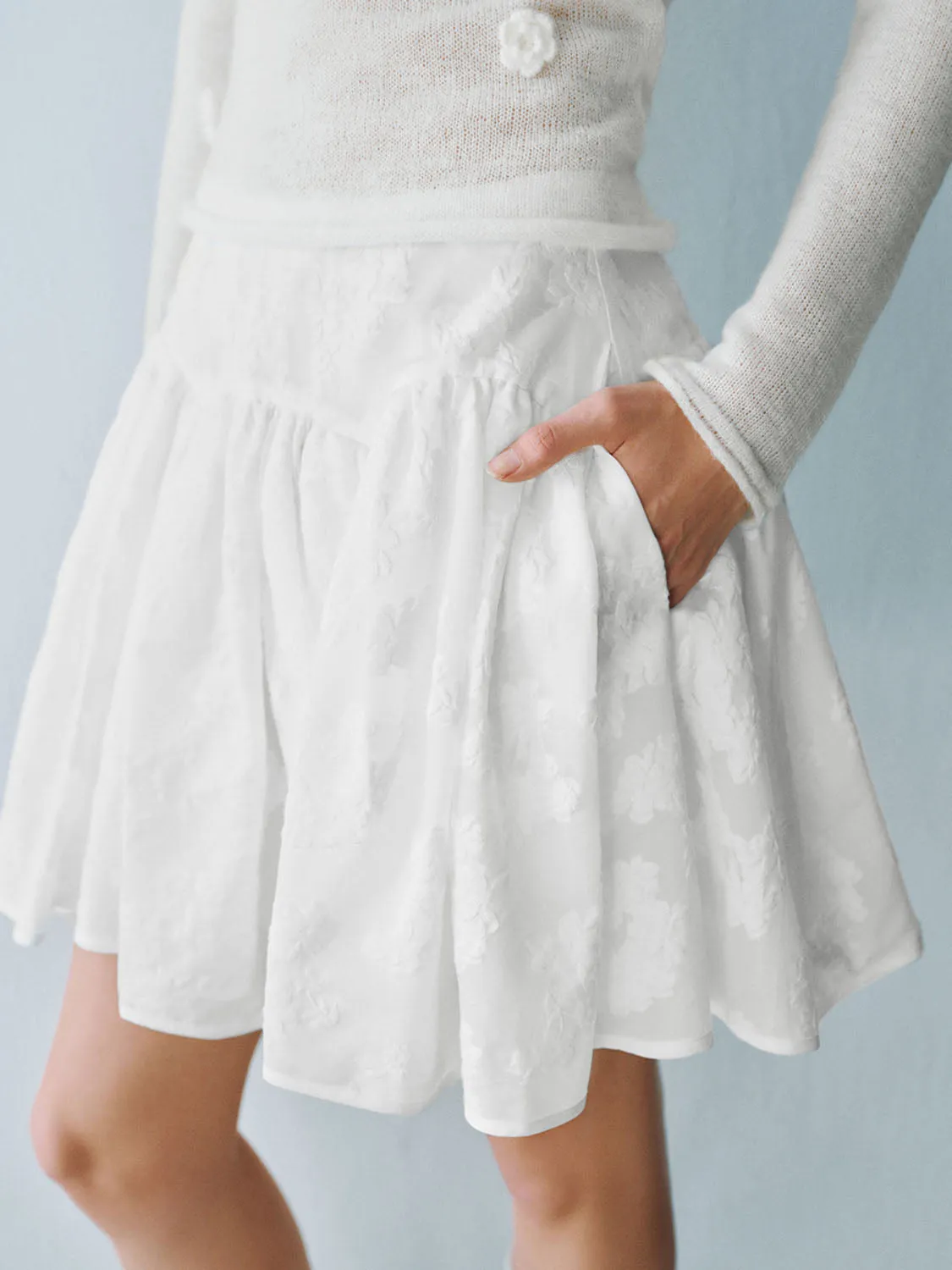 Mini Pleated A-Line Skirts