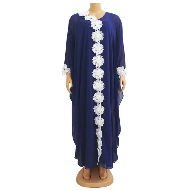 One Size Dress Caftan Abaya Hijab Two-piece Suit