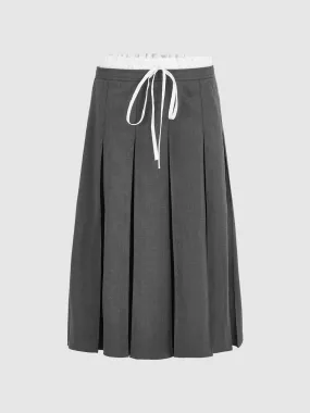 Pleated A-Line Skirts