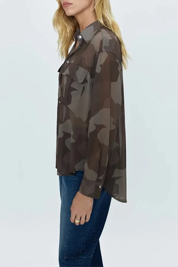 Reese Sheer Button Down Shirt