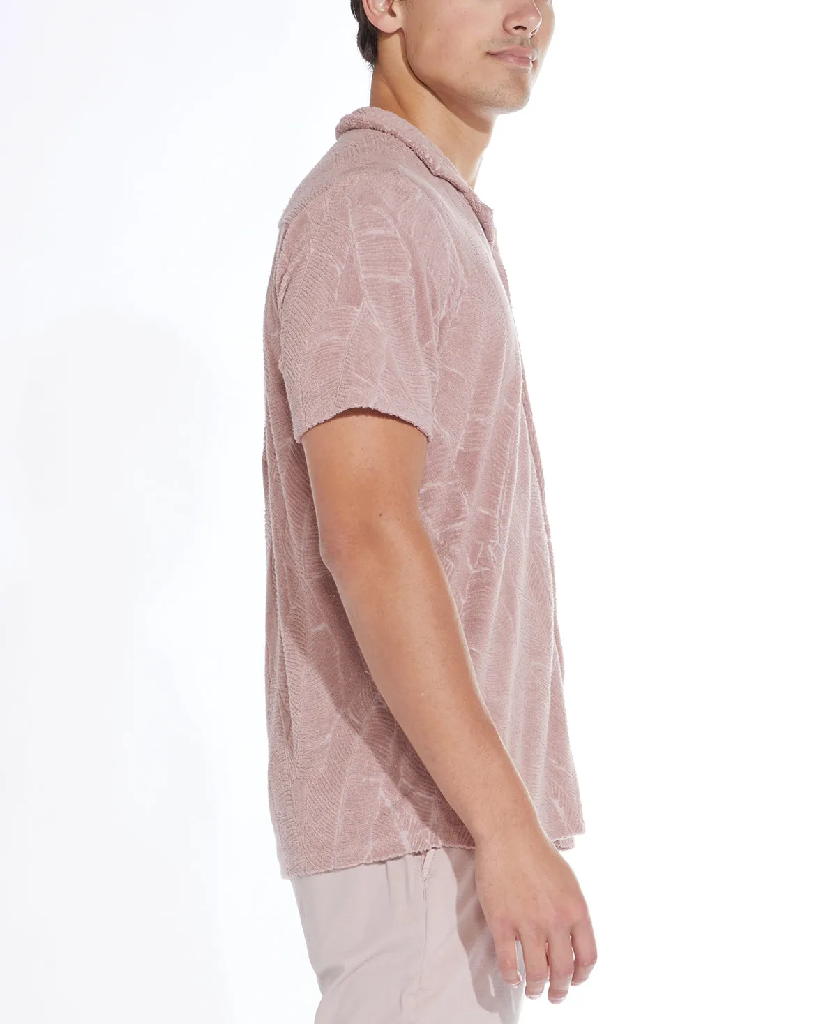 Rivera Knit Pocket Resort Shirt (Mauve)