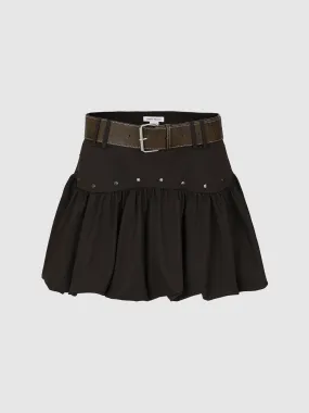 Ruffle Hem A-Line Skirts