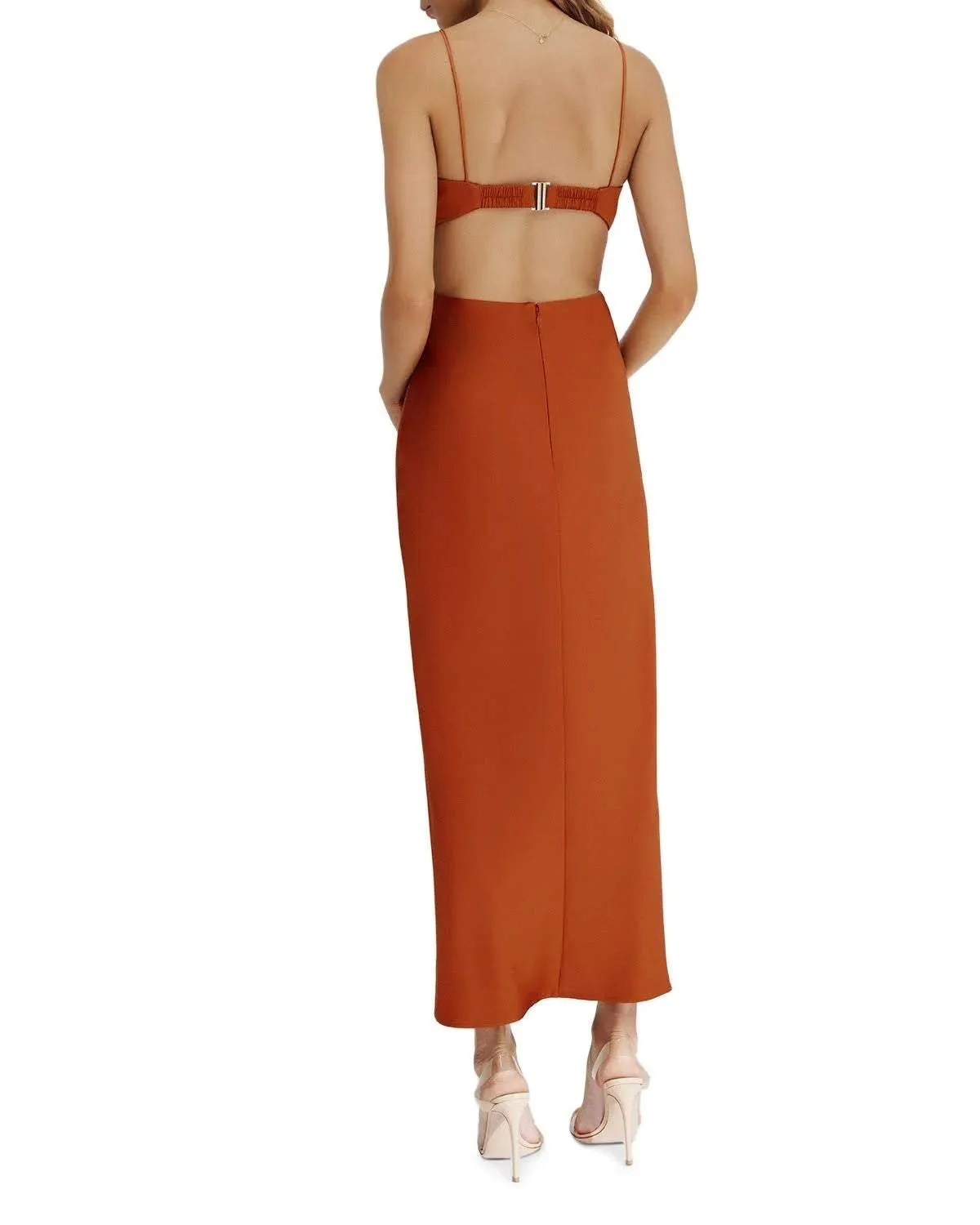 Significant Other Orange Maxi Dress