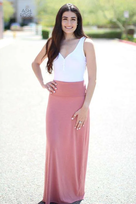 Solid Maxi Skirt | S-XL