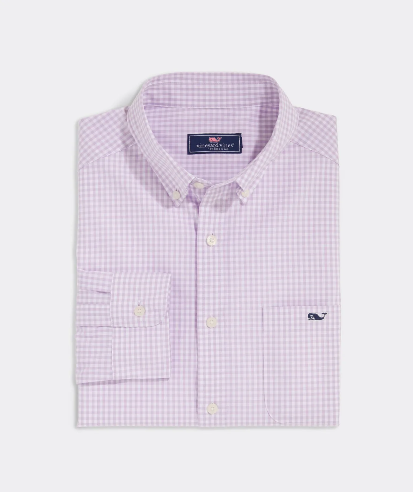 Stretch Poplin Gingham Shirt