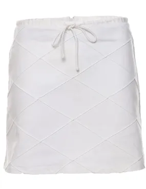 White A-line Skirt - S