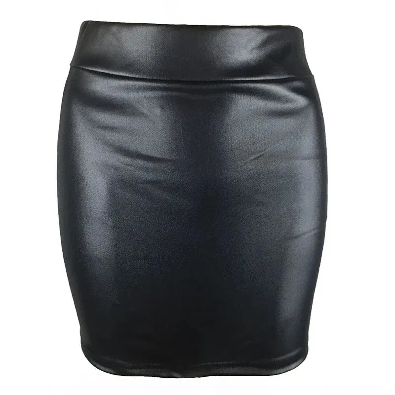 Women Summer Mini Skirts High-waist Slim Fittness Hip Pencil Skirts Vintage Bodycon Skirt Sexy Clubwear Ladies Office Clothing